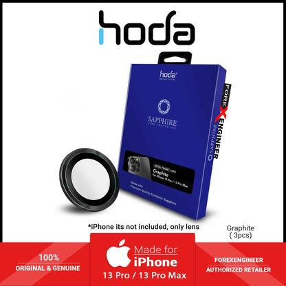 Hoda Sapphire Lens Protector for iPhone 13 Pro - 13 Pro Max - Graphite (3pcs) (Barcode: 4711103542828 )