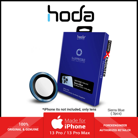 Hoda Sapphire Lens Protector for iPhone 13 Pro - 13 Pro Max - Sierra Blue ( 3pcs ) (Barcode: 4711103542859 )