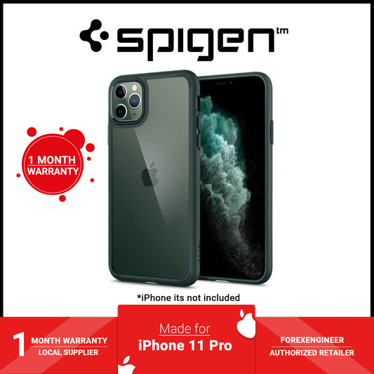 [RACKV2_CLEARANCE] Spigen Ultra Hybrid  for iPhone 11 Pro - Midnight Green (Barcode: 8809685622826 )