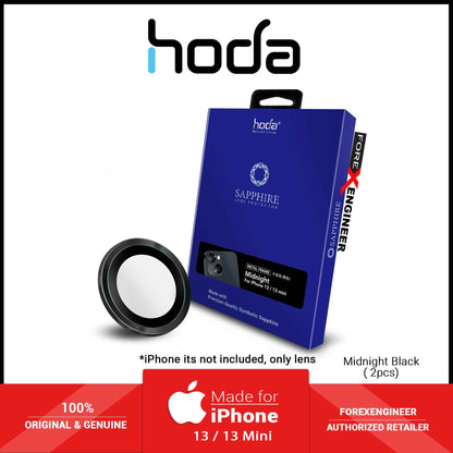 Hoda Sapphire Lens Protector for iPhone 13 Mini - 13 - Midnight Black (2pcs) (Barcode: 4711103542774)