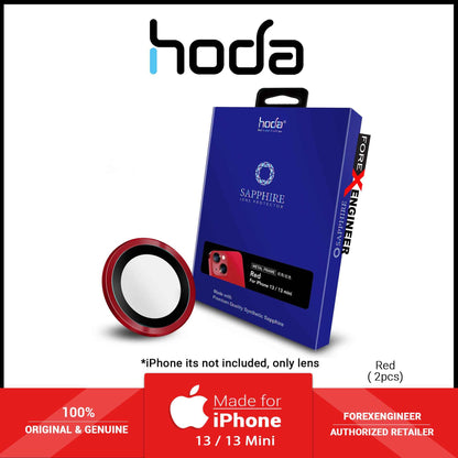 Hoda Sapphire Lens Protector for iPhone 13 Mini - 13 - Red (2pcs) (Barcode: 4711103542798 )