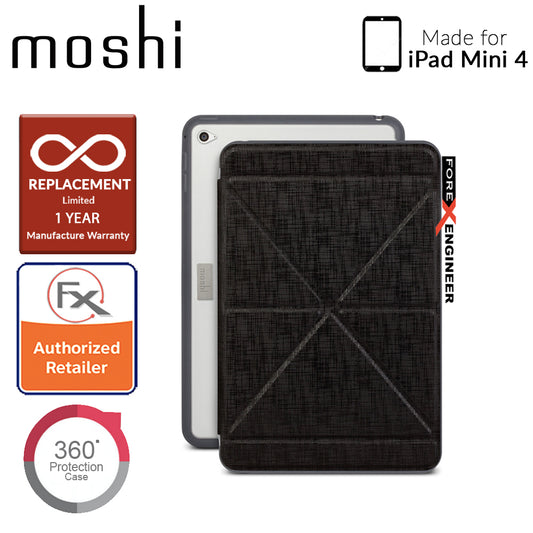 Moshi VersaCover with Folding Cover for iPad Mini 4  - Metro Black