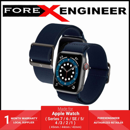Spigen Lite Fit Watch Band for Apple Watch Series 7 - SE - 6 - 5 - 4 - 3 - 2 ( 45 - 44 - 42mm ) - Navy Blue (Barcode: 8809756641541 )