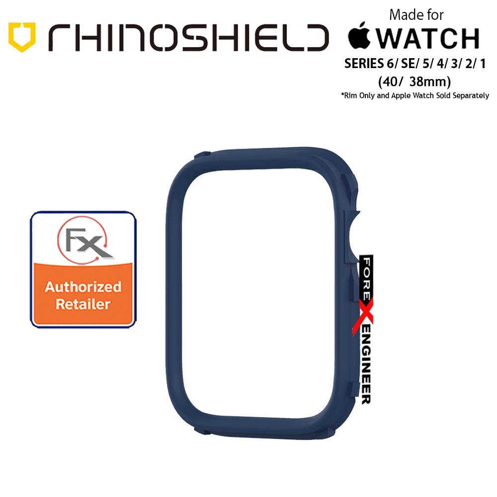 Rhinoshield RIM for Apple Watch 40mm - 38mm Series 6 - SE - 5 - 4 - 3 - 2 - 1 - Use with Rhinoshield CrashGuard NX - Navy Blue (Barcode: 4711033726909)