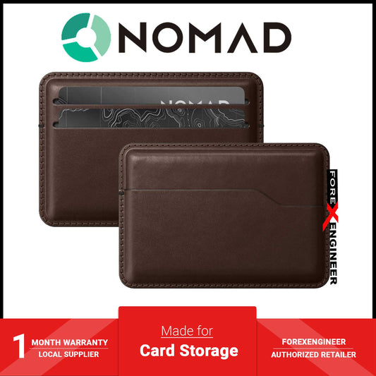 Nomad Card Wallet Horween Leather - Rustic Brown (Barcode: 856500019482 )