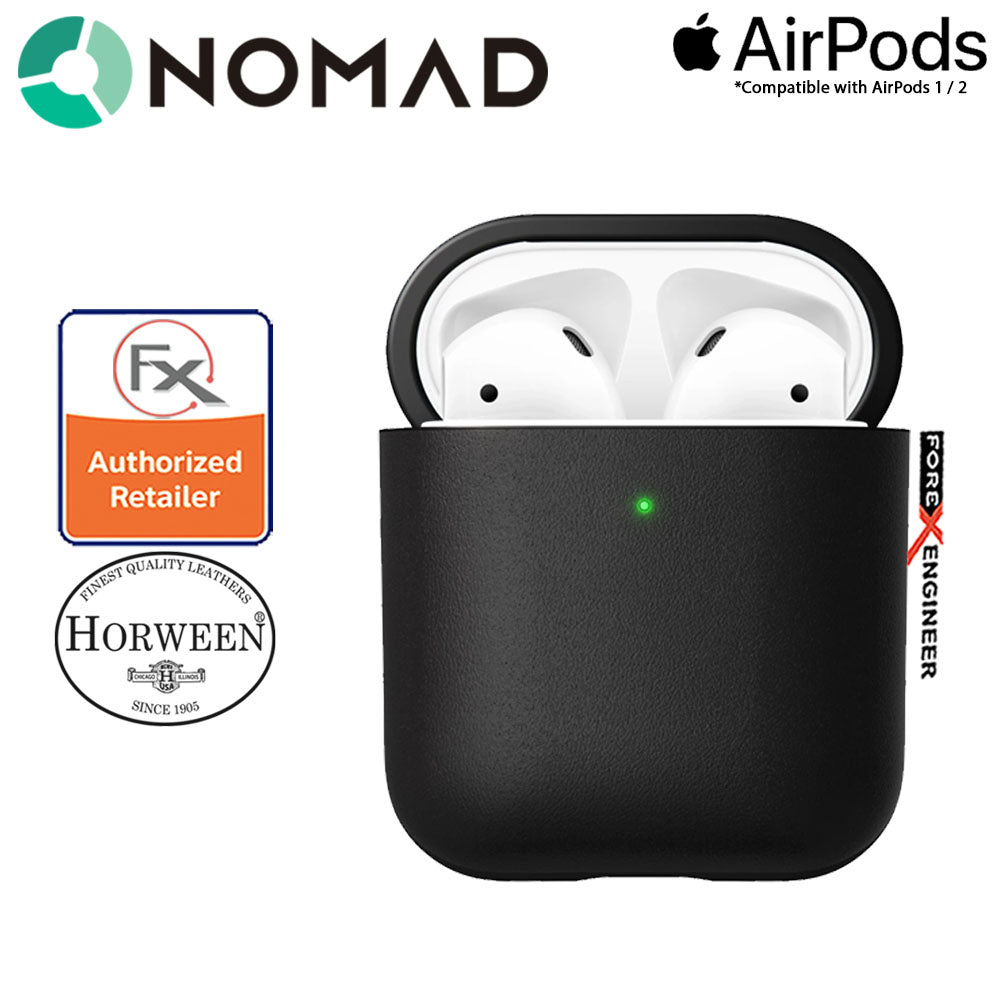 Nomad Rugged Case for AirPods and AirPods with Wireless Charging Case ( Airpods 1 & 2 Compatible ) - Black color