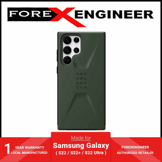 UAG Civilian for Samsung Galaxy S22 Ultra - Olive (Barcode: 810070368906 )
