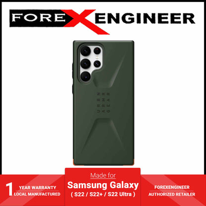 UAG Civilian for Samsung Galaxy S22 Ultra - Olive - Forexengineer -Malaysia- 810070368906
