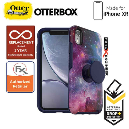 OTTER + POP Symmetry for iPhone XR - Slim Protective Case with PopSockets -  Blue Nebula - Forexengineer-malaysia