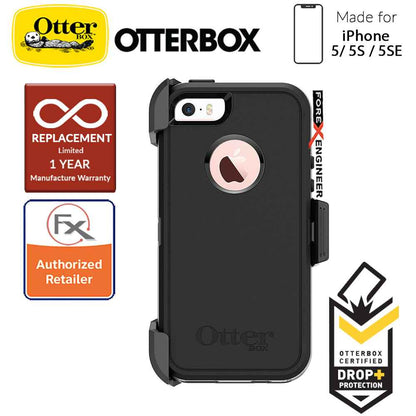 OtterBox Defender Series for iPhone 5-5s-SE - Black - Forexengineer-malaysia