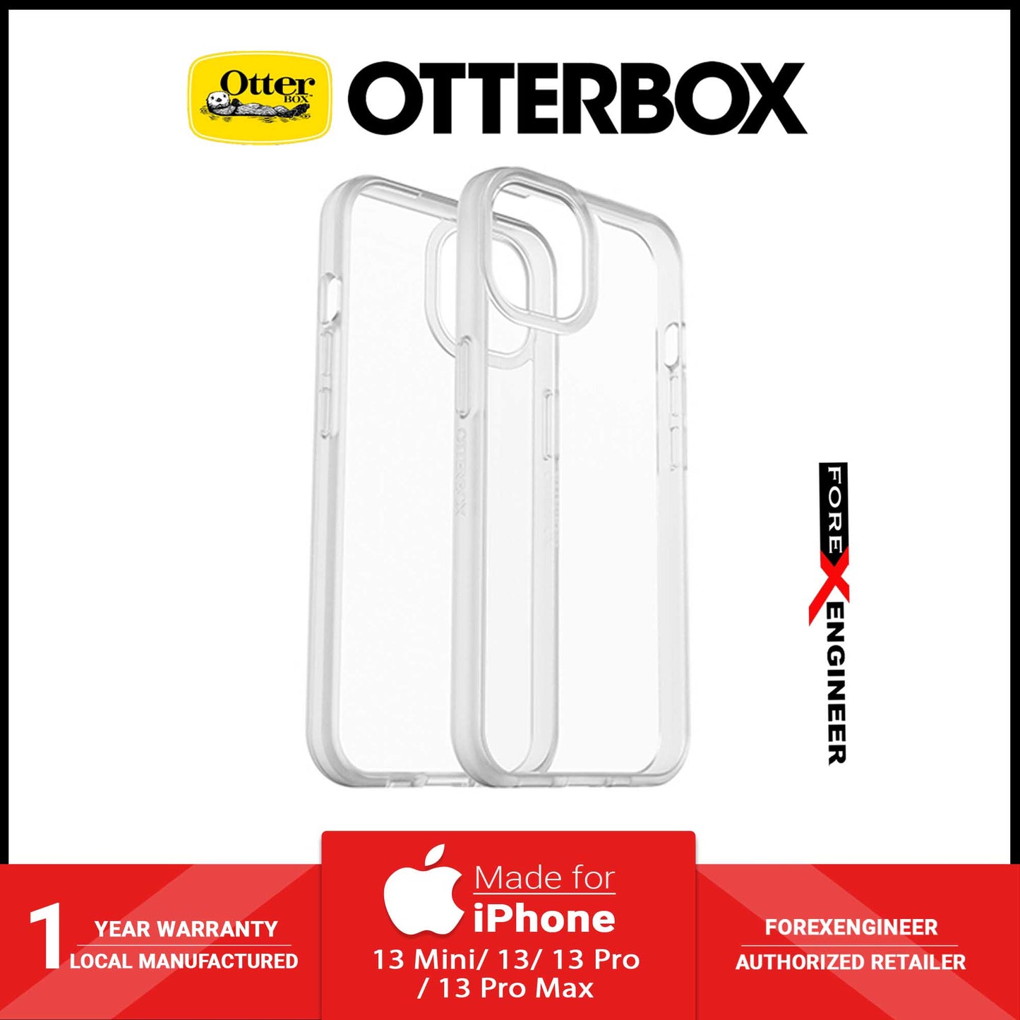 Otterbox React for iPhone 13 Mini 5.4" 5G - Clear (Barcode: 840104287194)