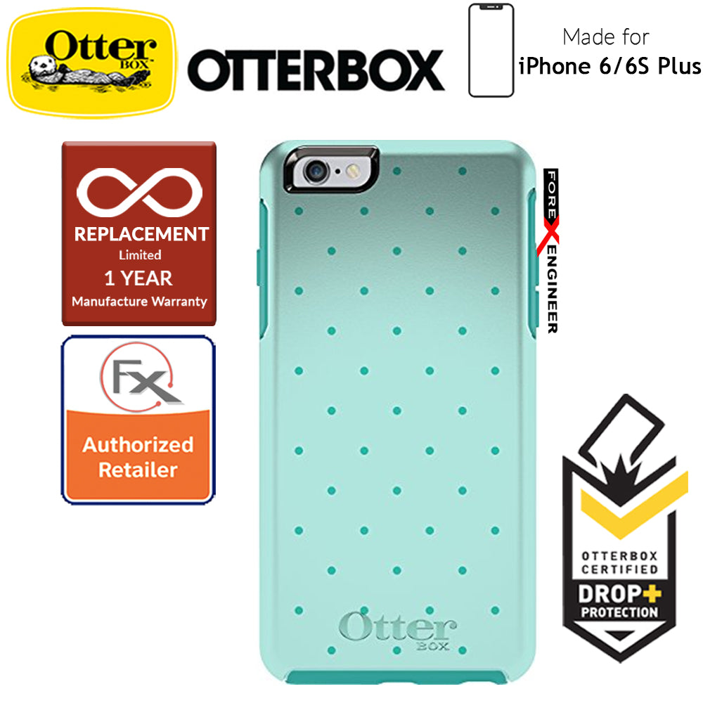 Otterbox Symmetry Series for Apple iPhone 6 Plus - 6s Plus - Aqua Dot II