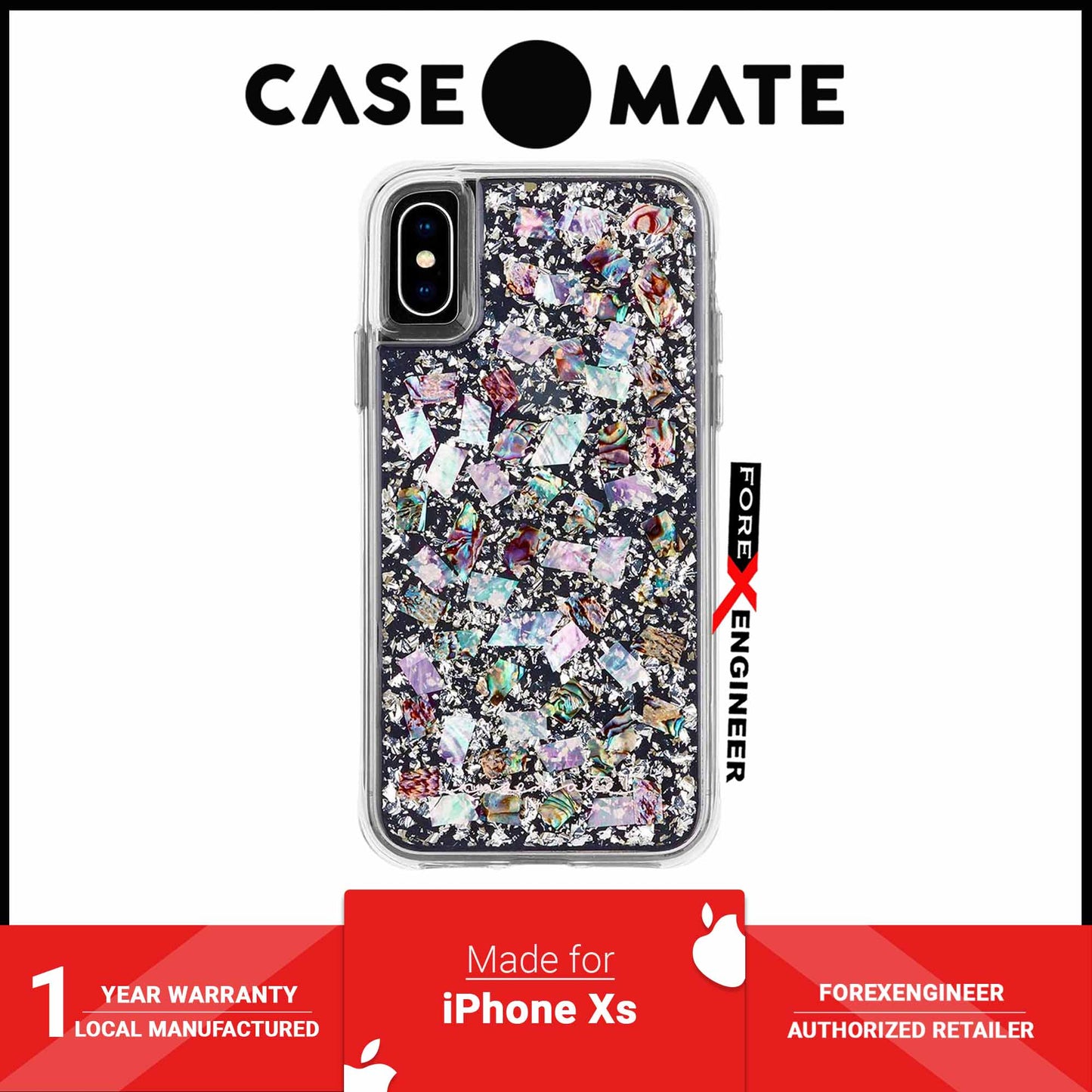 Case-Mate Karat for iPhone Xs - Pearl (Barcode: 846127179676 )