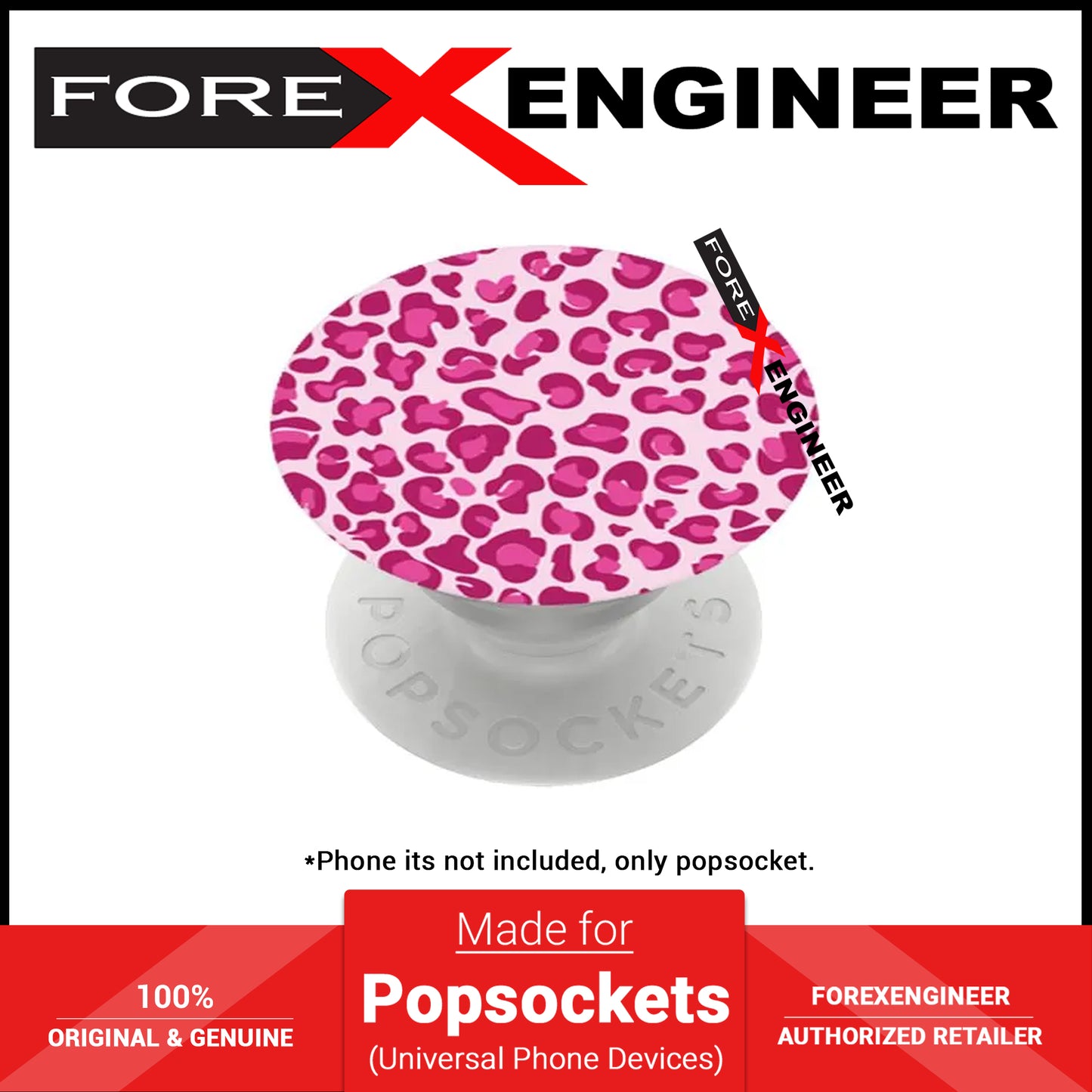 PopSockets PopGrip POPTIVISM - Pink Leopard (Barcode: PS-802100B )
