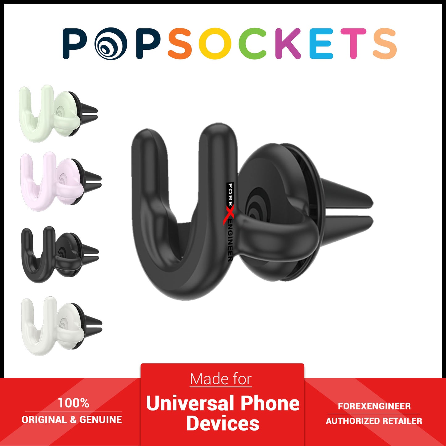 PopSockets PopMount 2 Car Vent - Black ( Barcode: 842978171975 )