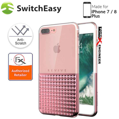 SwitchEasy Revive for iPhone 7 - 8 Plus - Luxe Diamond Cut Design - Rose Gold - Forexengineer-malaysia