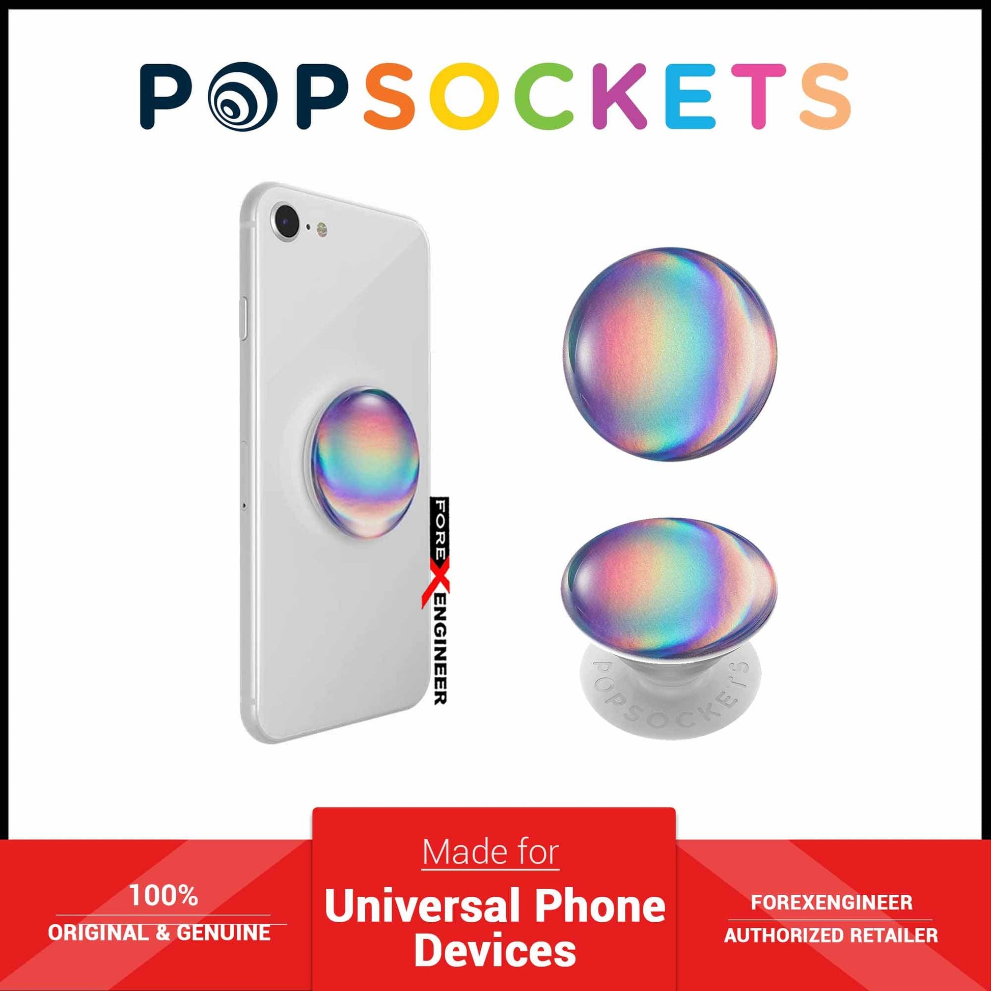 PopSockets Swappable PopGrip Graphics - Rainbow Orb Gloss (Barcode: 842978139258) - Forexengineer-malaysia