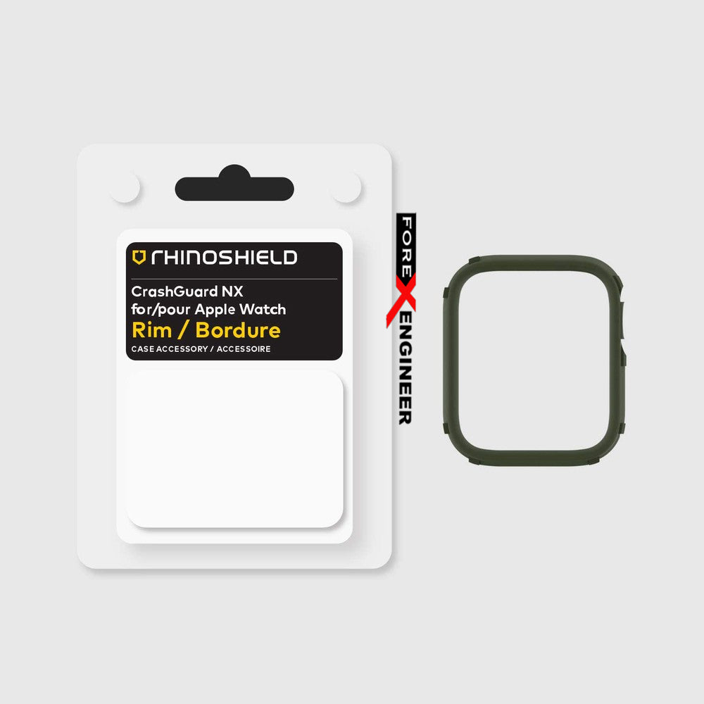 Rhinoshield RIM for Apple Watch 44mm - 42mm Series 6 - SE - 5 - 4 - 3 - 2 - 1 - Use with Rhinoshield CrashGuard NX - Platinum Gray (Barcode: 4710562401738)