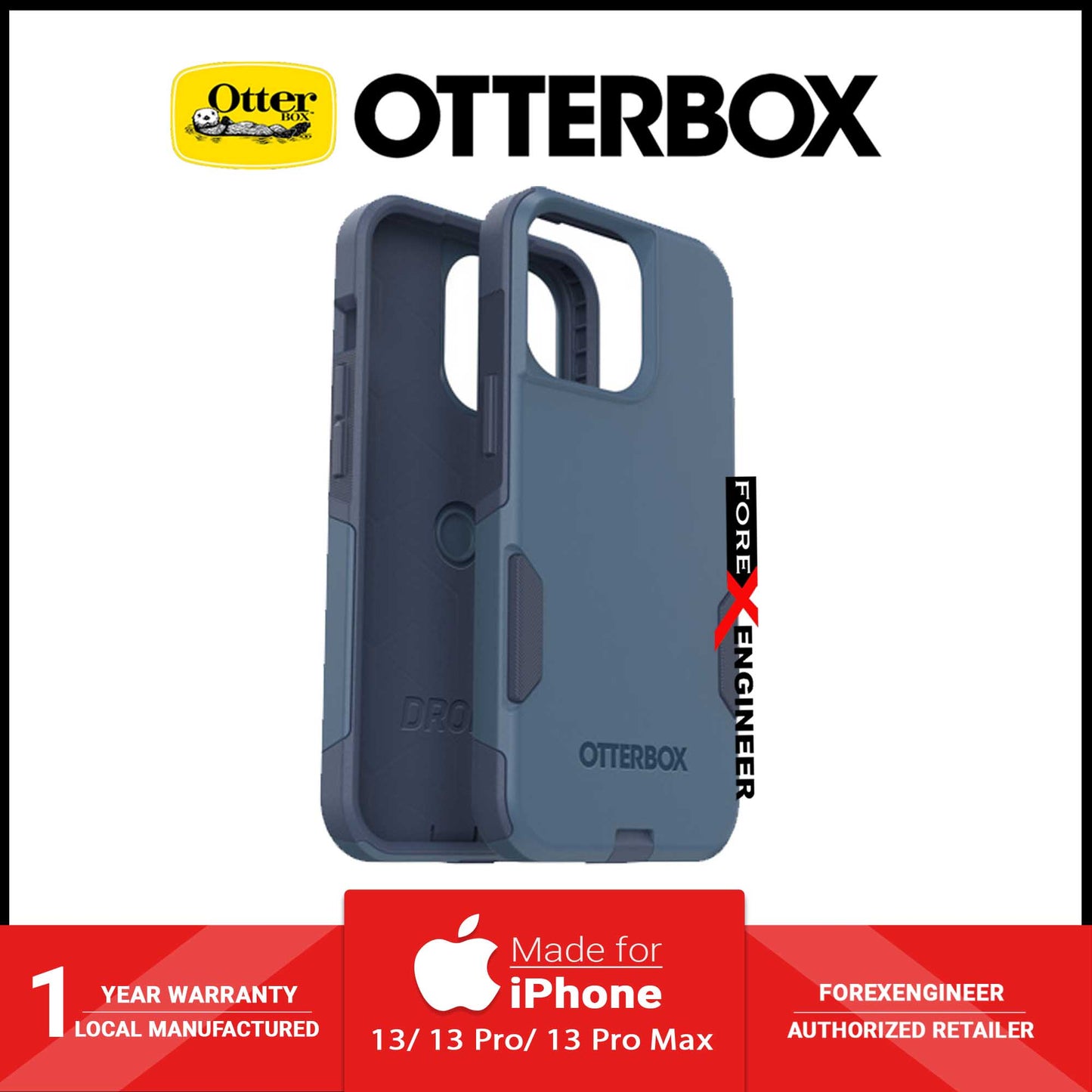 Otterbox Commuter for iPhone 13 Pro Max 6.7" 5G - Antimicrobial Case - Rock Ship (Barcode: 840104264904)