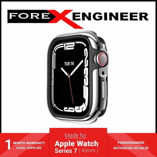 SwitchEasy Odyssey Glossy Edition Case for Apple Watch Series 7 (45mm) - Flash Silver (Barcode: 4895241104831 ) - Forexengineer -Malaysia- 4895241104831