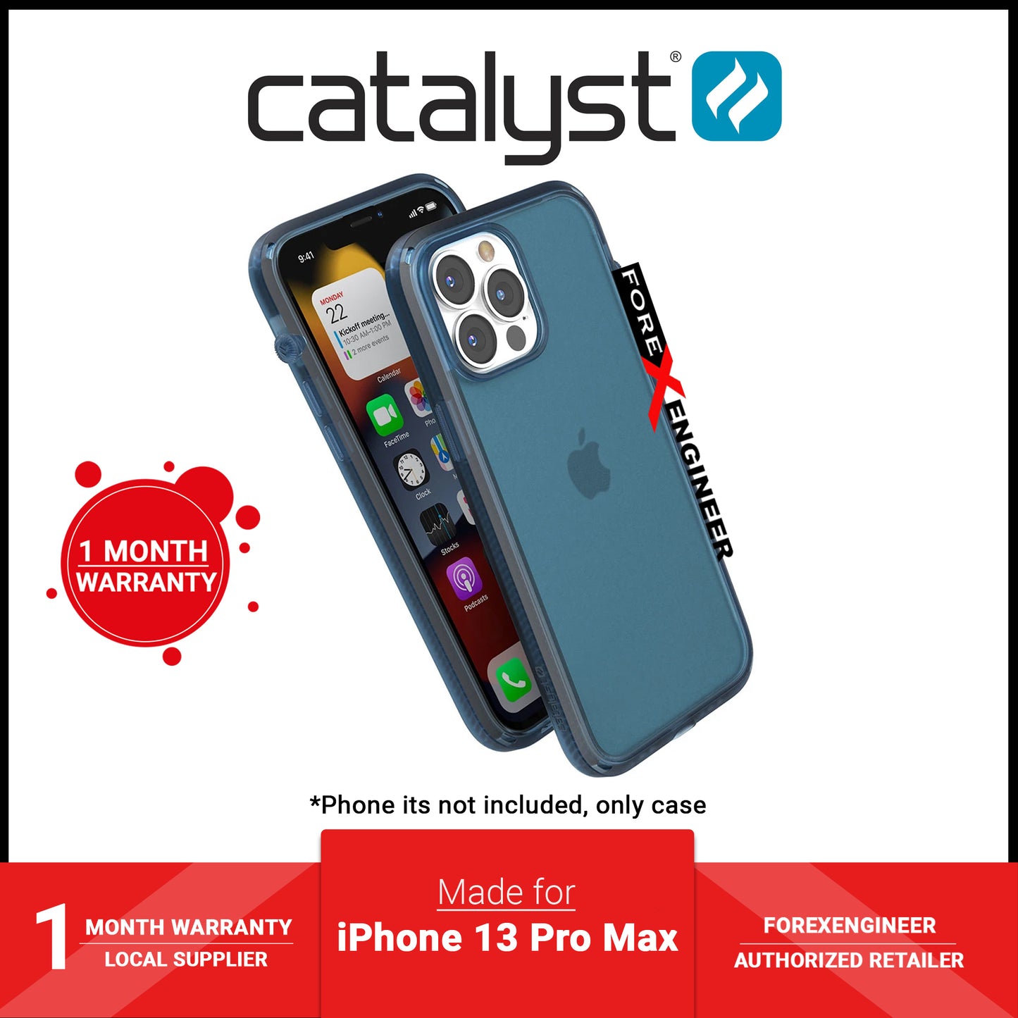 Catalyst Influence for iPhone 13 Pro Max 6.7" 5G - 10ft Drop Proof - Pacific Blue (Barcode: 840625111718 )