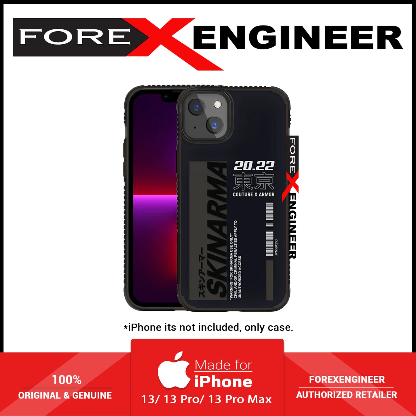 SKINARMA Garusu Case for iPhone 13 6.1 inch 5G - Black (Barcode: 6972926573972 )
