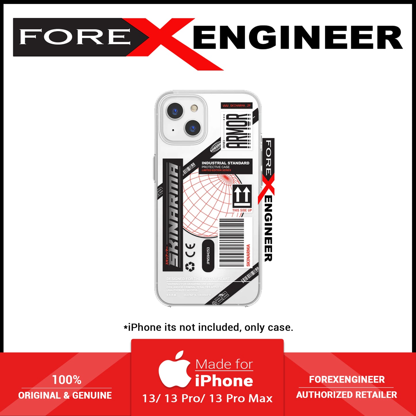 SKINARMA Musen Case for iPhone 13 6.1" 5G - Clear (Barcode: 6972926575235 )
