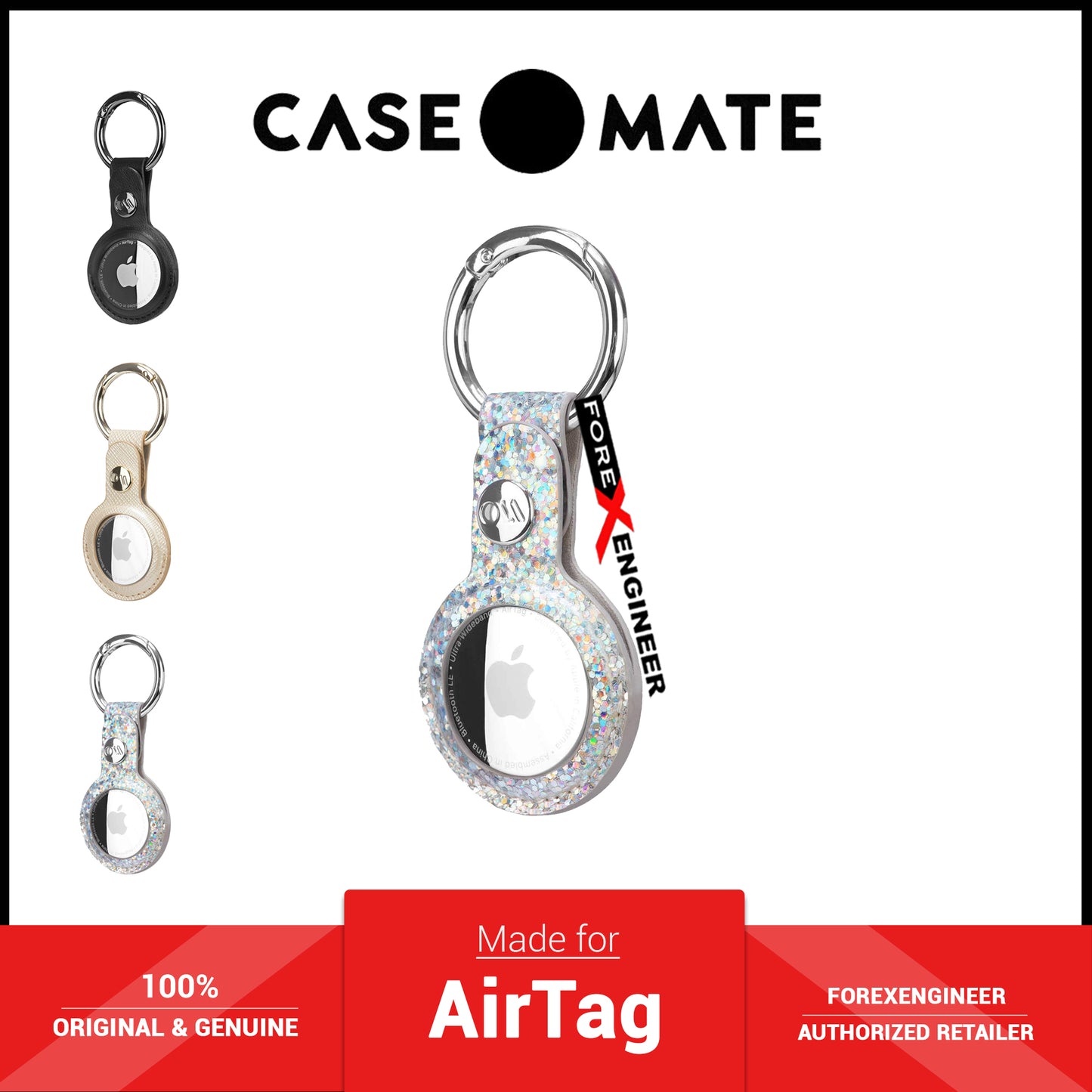 Case-Mate AirTag Clip Ring Case - Sparkle (Barcode: 840171705300 )