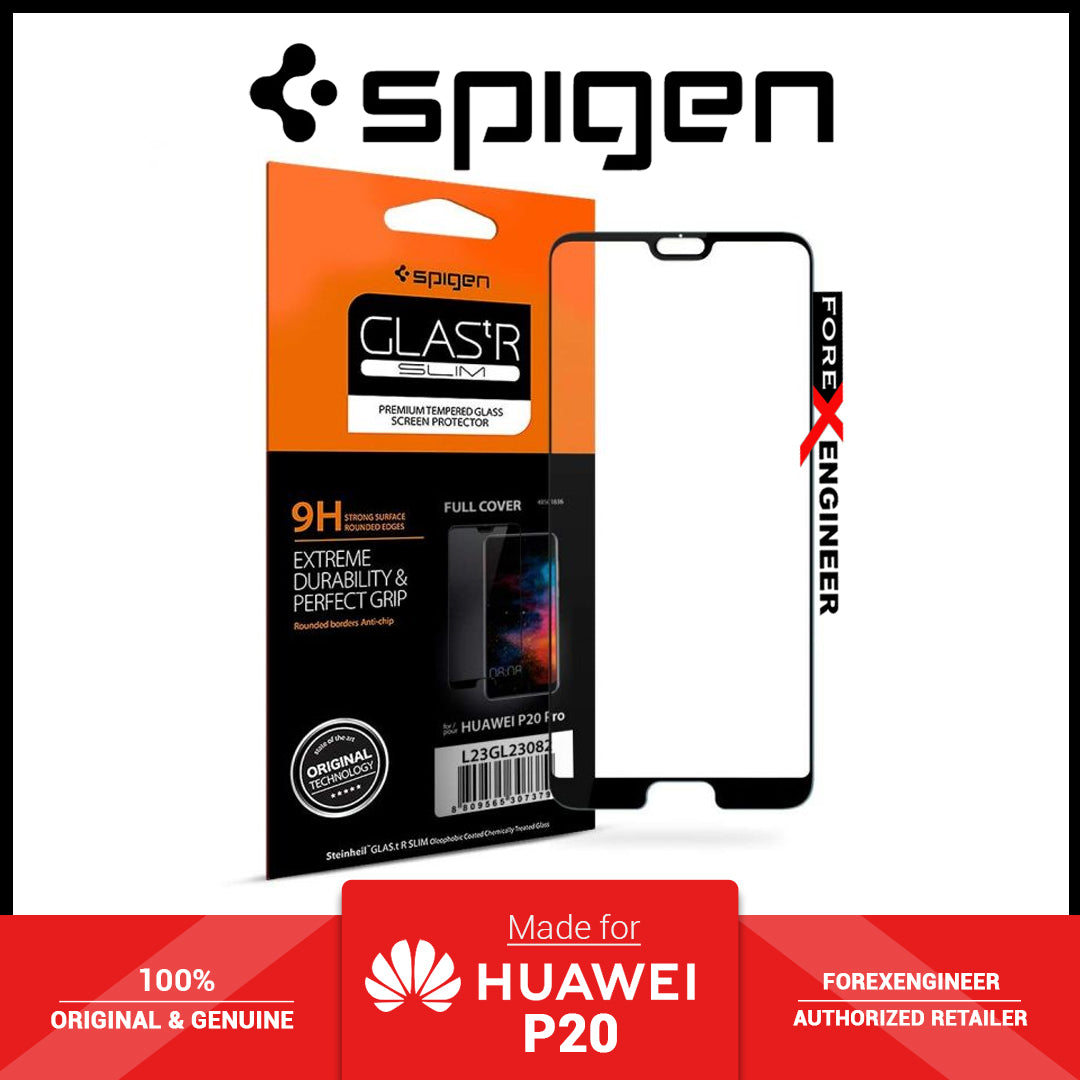 Spigen GlASt R Slim Premium Tempered Glass Screen Protector for Huawei P20 - Clear ( Barcode : 8809565307348 )