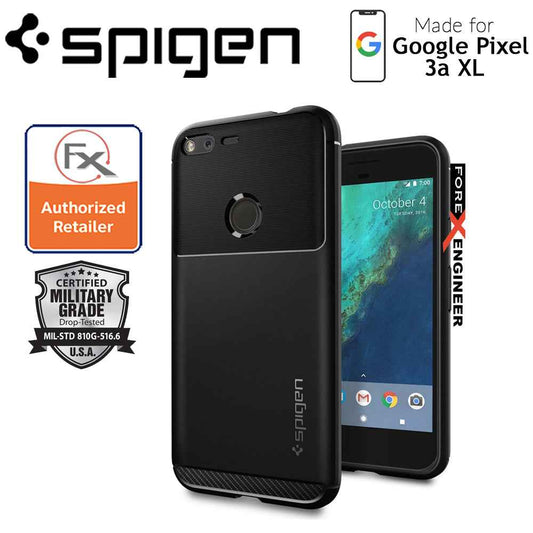 Spigen Rugged Armor for Google Pixel 3a XL - Matte Black - Forexengineer-malaysia