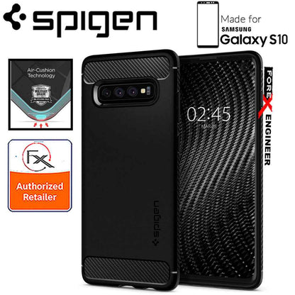 Spigen Rugged Armor for Samsung Galaxy S10 - Matte Black - Forexengineer-malaysia
