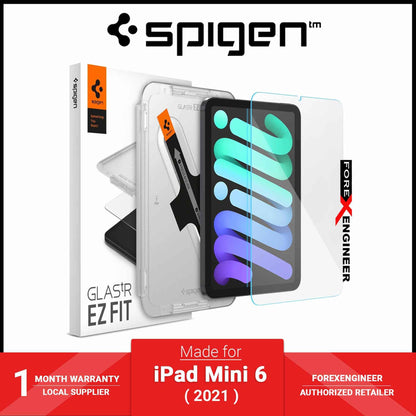 Spigen Tempered Glass GLAStR EZ FIT for iPad Mini 7th Gen ( 2024 ) / iPad Mini 6th Gen ( 2021 ) Screen Protector - Clear (Barcode: 8809811854732 )
