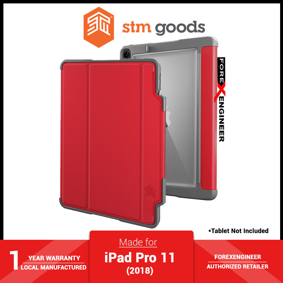 STM Dux Plus for iPad Pro 11" - 11 inch ( 2018 ) - Red ( Barcode : 765951762901 )