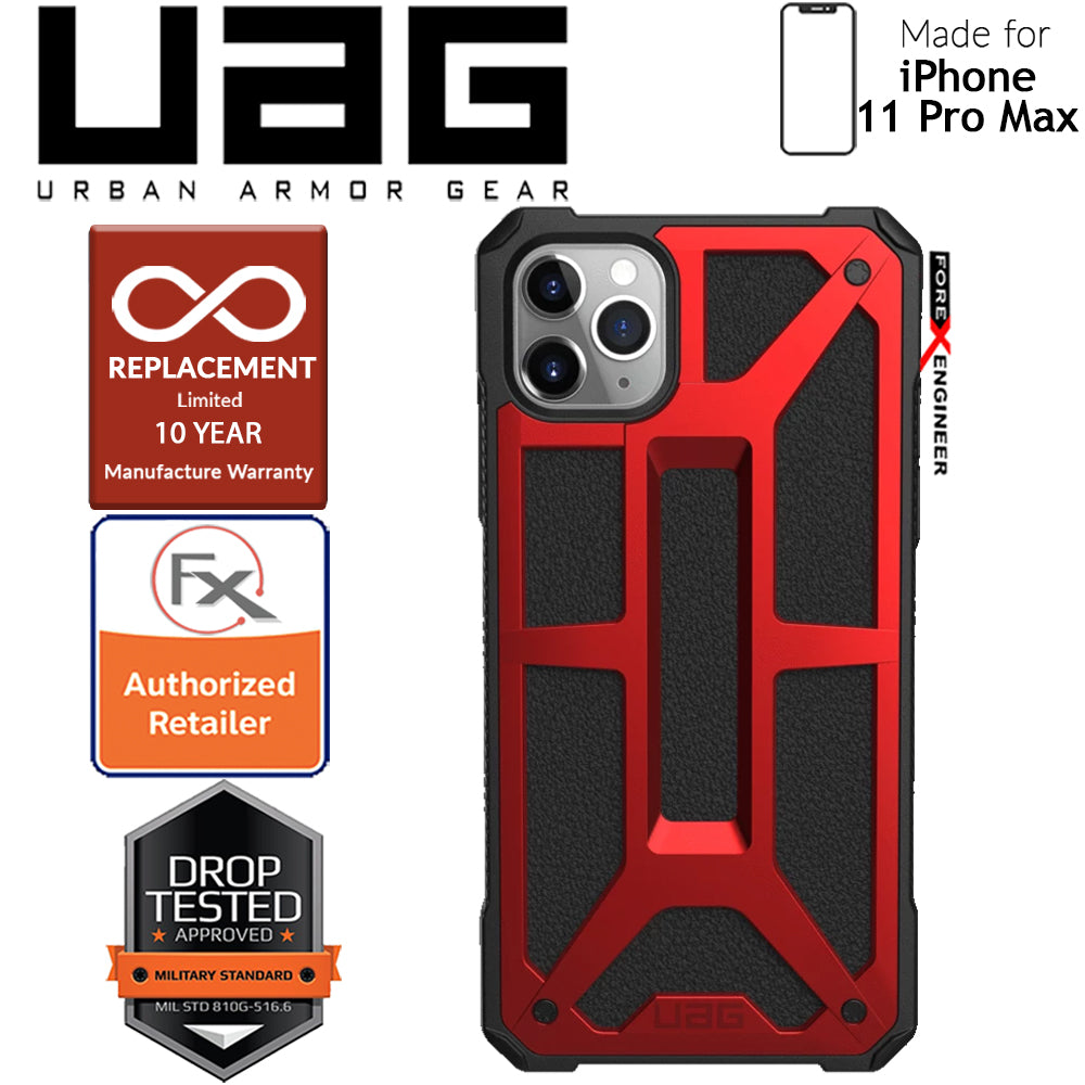 UAG Monarch for iPhone 11 Pro Max - Rugged Military Drop Tested - Crimson