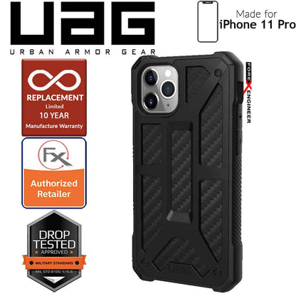 [RACKV2_CLEARANCE] UAG Monarch for iPhone 11 Pro - Rugged Military Drop Tested - Carbon Fiber - Forexengineer-malaysia