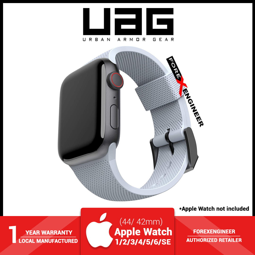 UAG [U] Dot Silicone Strap for Apple Watch Series 7 - SE - 6 - 5 - 4 - 3 - 2 - 1 ( 45mm - 42mm - 44mm ) - Soft Blue ( Barcode : 810070360535 )
