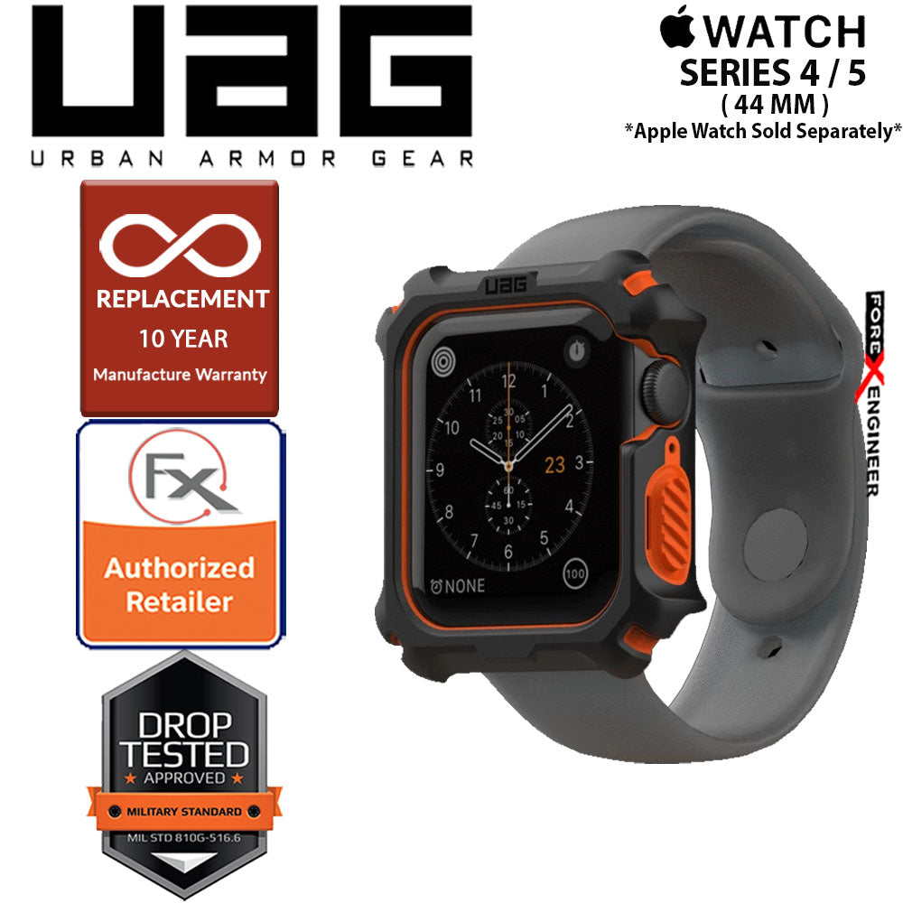 UAG Watch Case for Apple Watch Series 4 - 5 - SE - 6 - 44mm ( Black - Orange)