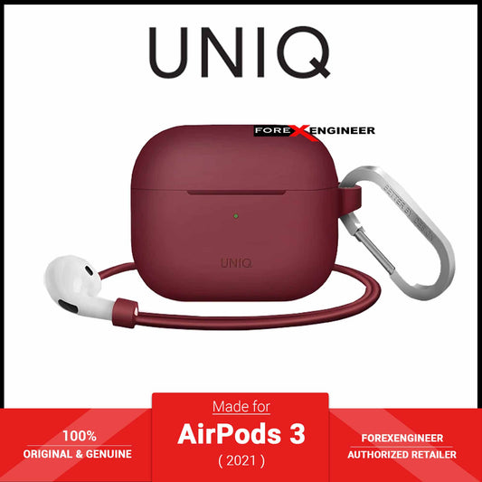 UNIQ Vencer Case for AirPods 3 ( 2021 ) - Maroon (Barcode: 8886463676790 )