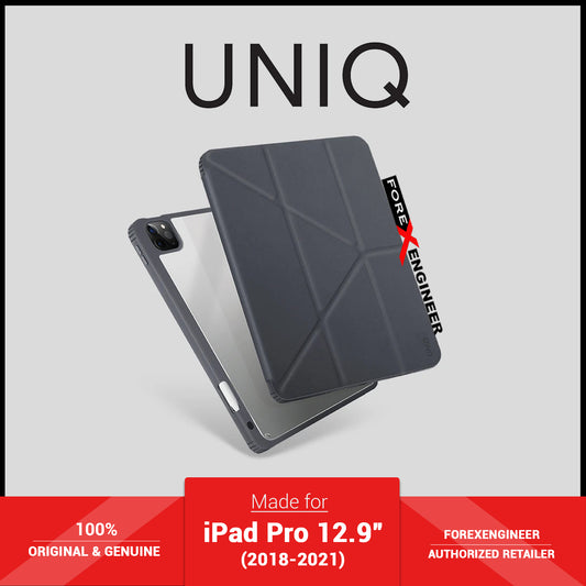 UNIQ Moven for iPad Pro 12.9 inch 5th - 4th - 3rd Gen ( 2021 - 2018 ) M1 Chip - Grey (Barcode: 8886463677223 )