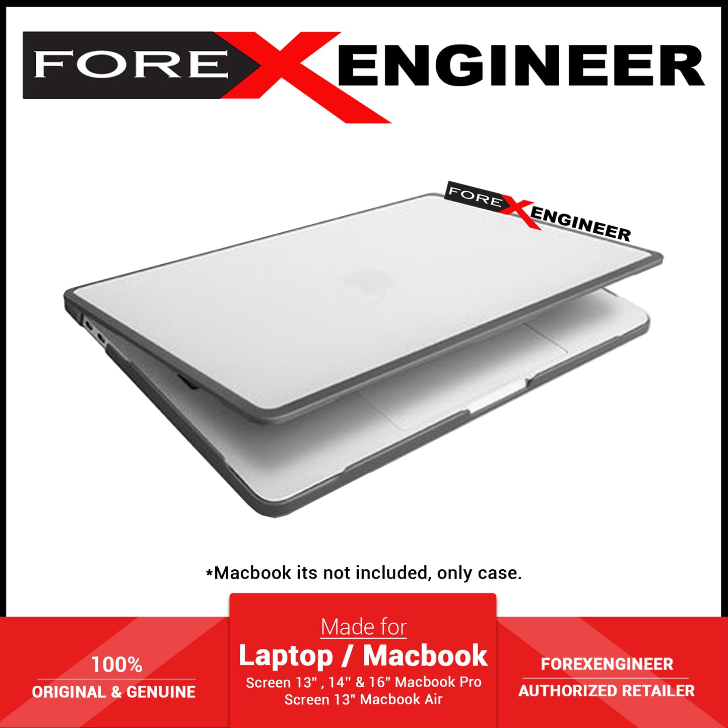 Uniq Venture Case for Macbook Air 13 inch ( 2018 - 2020 ) - Grey (Barcode: 8886463678626 ) - Forexengineer -Malaysia- 8886463678626