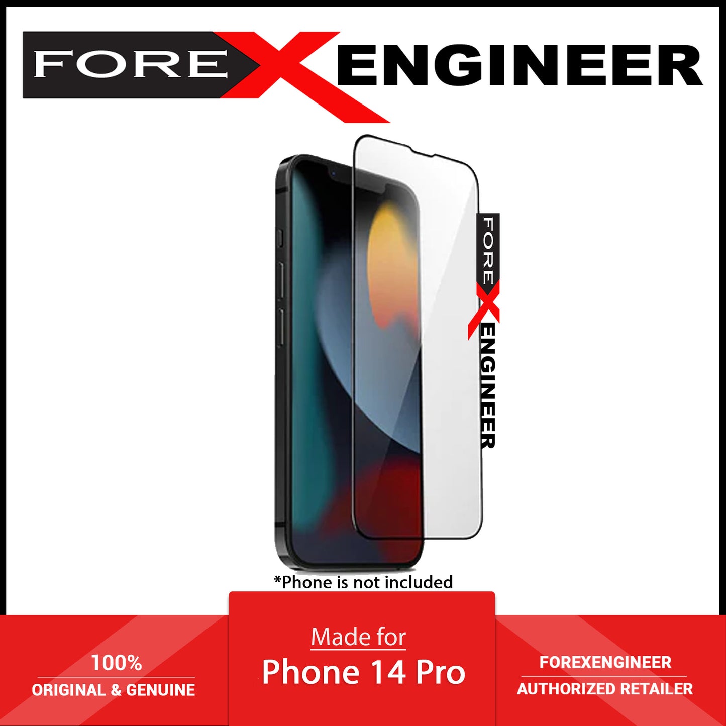UNIQ Vivid Tempered Glass for iPhone 14 Pro - 2.85D 2.85D  with helper (Barcode: 8886463682210 )