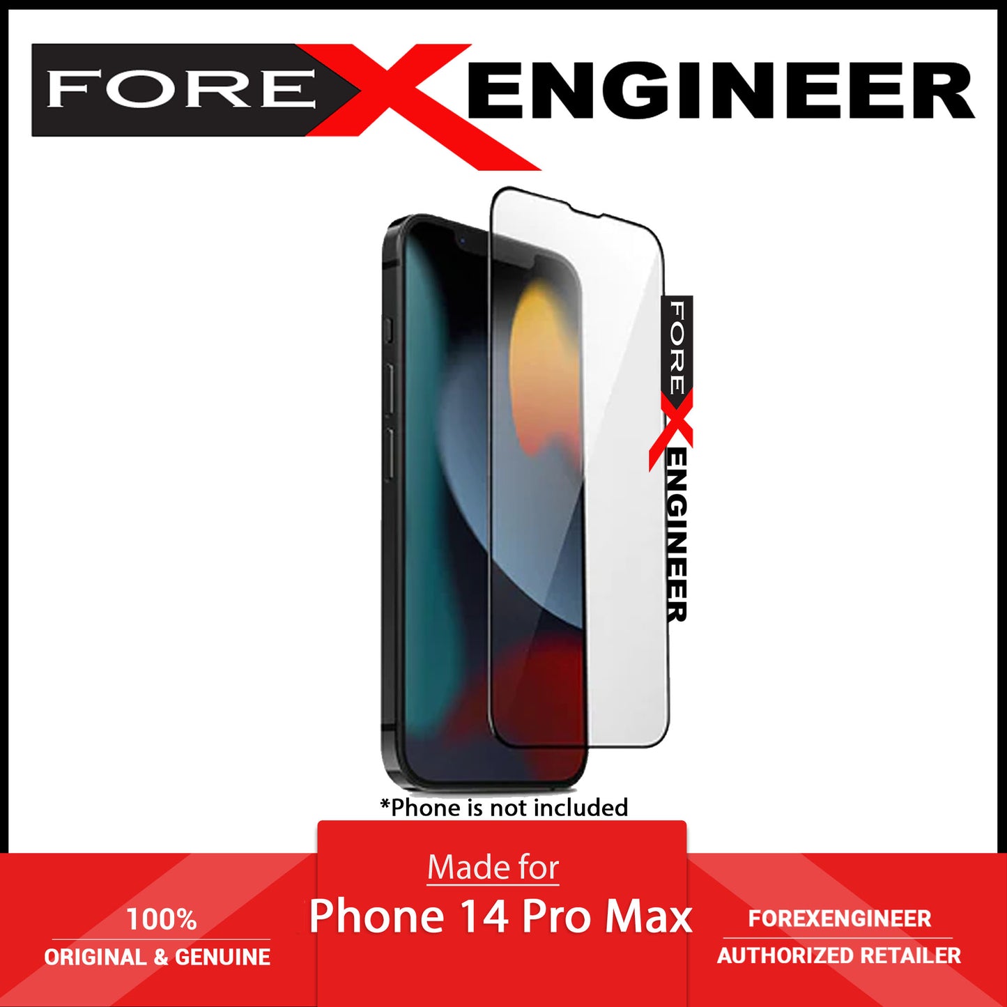 UNIQ Vivid Tempered Glass for iPhone 14 Pro Max - 2.85D  with helper (Barcode: 8886463682265 )