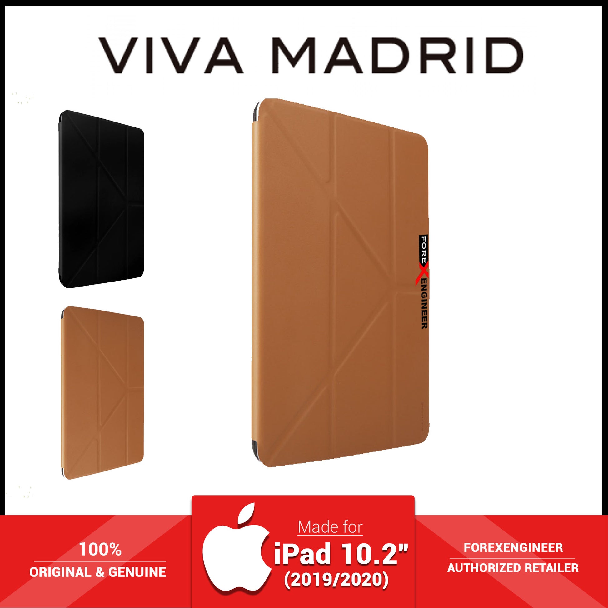 VIVA MADRID Elegante for iPad 10.2 inch 7th - 8th - 9th Gen ( 2019 - 2021 ) - Brown (Barcode: 8886461235210 ) - Forexengineer -Malaysia- 8886461235210