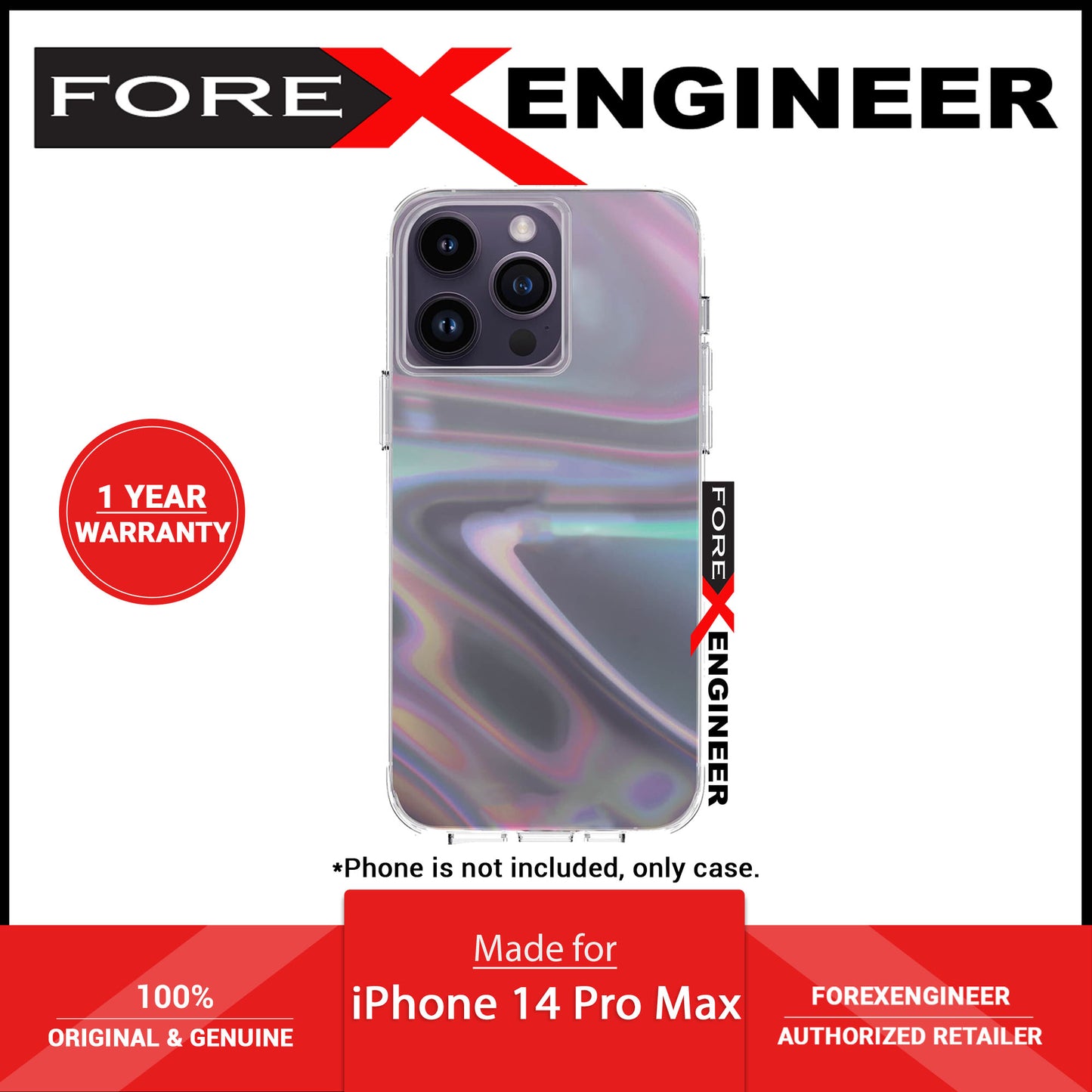 Case Mate Soap Bubble for iPhone 14 Pro Max - Iridescent (Barcode: 840171722109 )