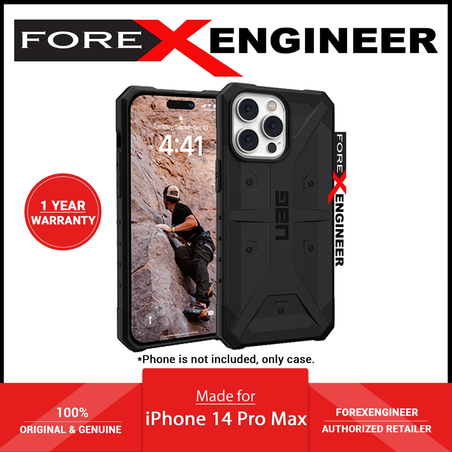 UAG Pathfinder for iPhone 14 Pro Max  - Black ( Barcode: 840283902482 )