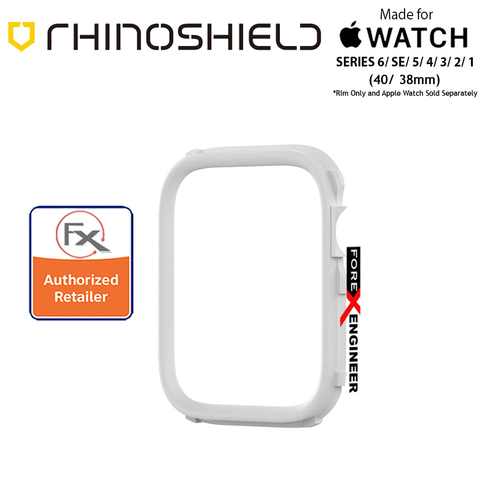 Rhinoshield RIM for Apple Watch 40mm - 38mm Series 6 - SE - 5 - 4 - 3 - 2 - 1 - Use with Rhinoshield CrashGuard NX - White (Barcode: 4710562401943)