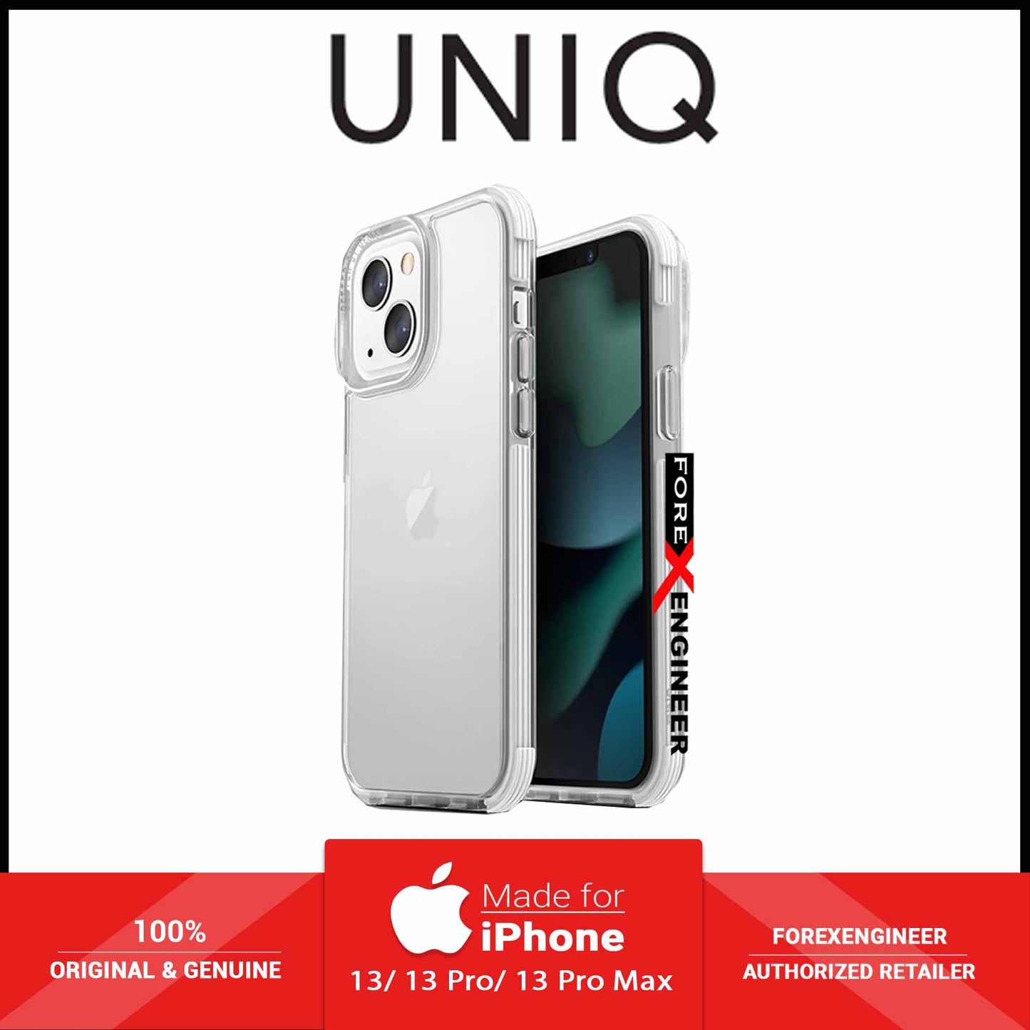 UNIQ Combat Case for iPhone 13 Pro Max 6.7" 5G - White (Barcode: 8886463678015 ) - Forexengineer -Malaysia- 8886463678015