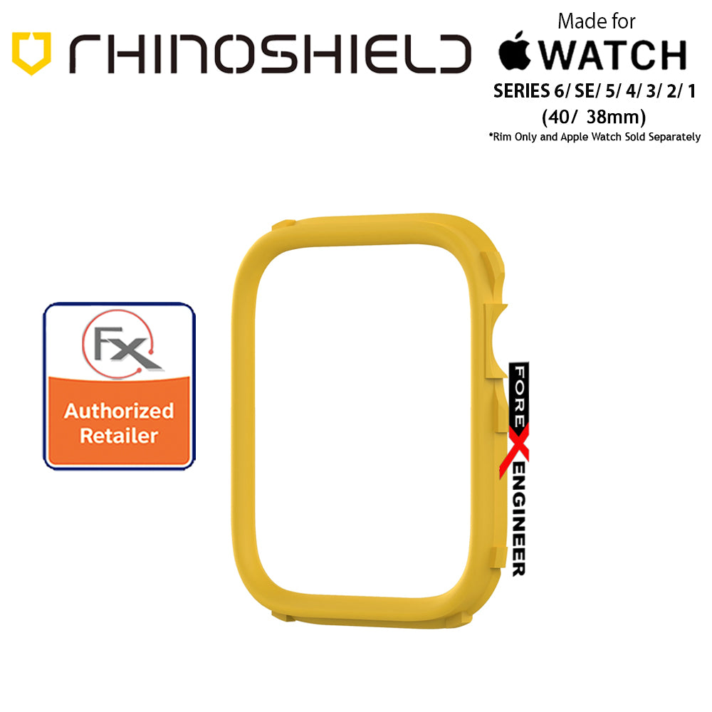 Rhinoshield RIM for Apple Watch 40mm - 38mm Series 6 - SE - 5 - 4 - 3 - 2 - 1 - Use with Rhinoshield CrashGuard NX - Yellow (Barcode: 4710562401967)