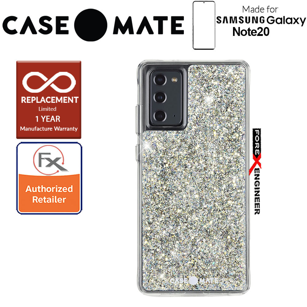 Case Mate Twinkle for Samsung Galaxy Note 20 5G 2020 - with Micropel antimicrobial protection - Stardust Color ( Barcode : 846127195225 )