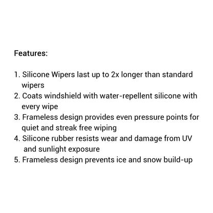 PIAA SI TECH Flat Silicone Car Wiper ( 20" ) (Barcode: 4960311044543 )
